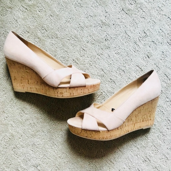 Faux Suede Wedges - Picture 1 of 6